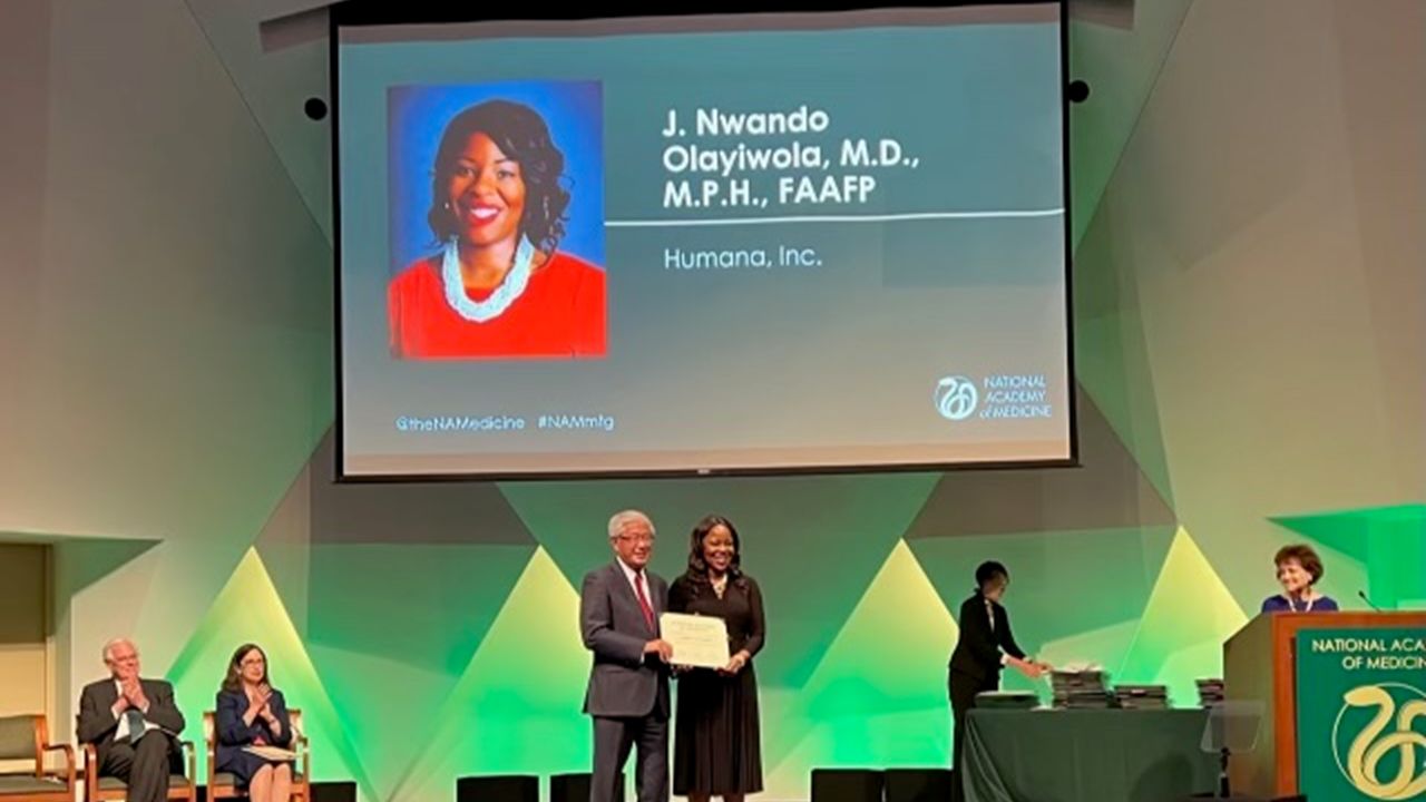 Dr. Olayiwola inducted into NAM